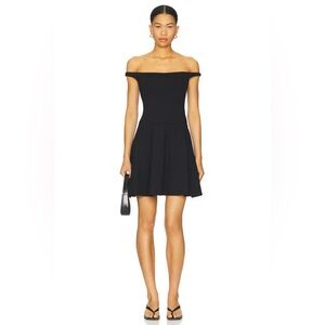 Susana Monaco Off Shoulder Dress in Black